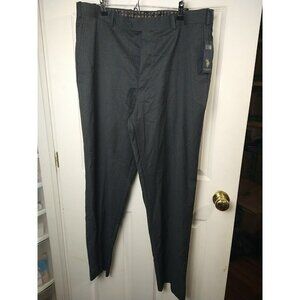 Us Polo Assn. Men's Black Grey Blue Stripe Flat Front Dress Pants. Size 38X32
